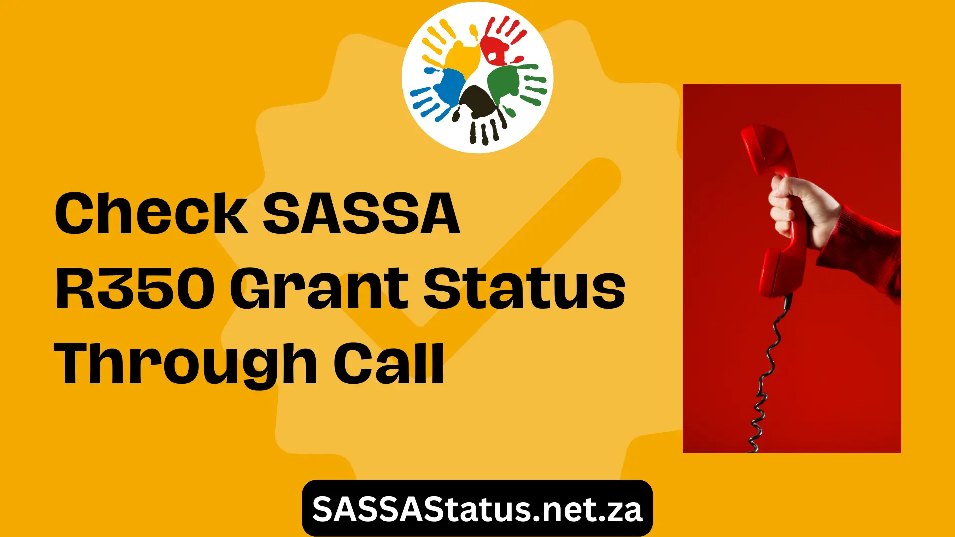 Check SASSA R350 Grant Status Through Call