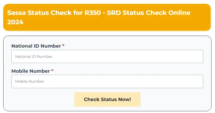 SASSA Status Check 2024 through SASSAStatus.net.za
