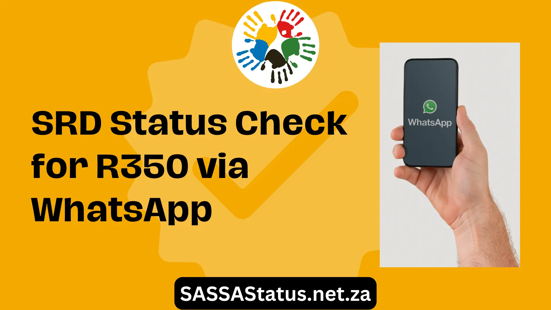 SRD Status Check for R350 via WhatsApp