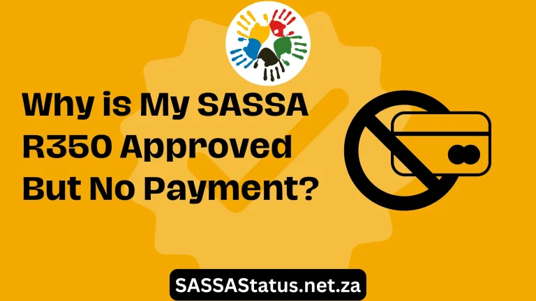 Why is My SASSA R350 Approved But No Payment?